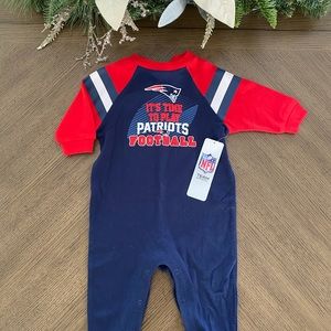 NFL Patriots onesie